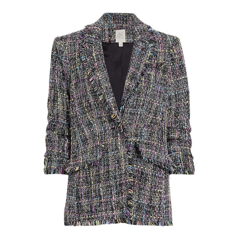 Cinq A Sept Tweed Multicolor Khloe Blazer Size 0